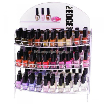 Meubles de prix d&#39;usine Équipement de magasin de cosmétiques Bonne vente Make Up Showy Beauty Products Stand Display Rack